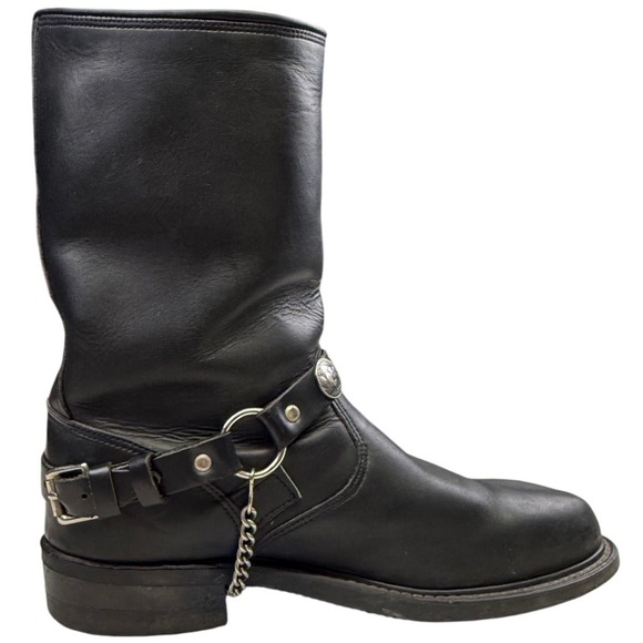 Harley Davidson 91019 Eagle Harness Boots Black Leather Mens 11 M - Picture 8 of 10